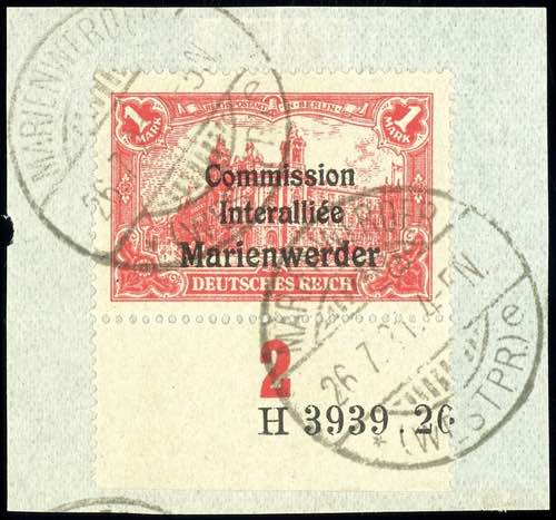 Marienwerder 1 M. Deutsches Reich ... 