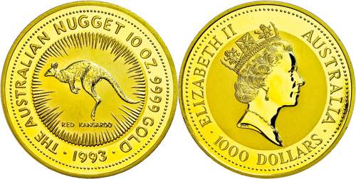 Australien 1000 Dollar, Gold, ... 