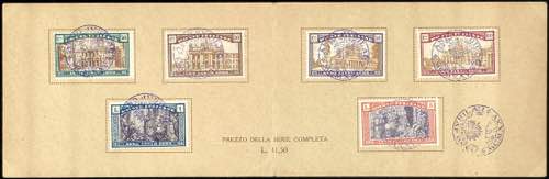 Italien 1924, 20 C. - 5 L. ... 