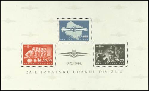 Kroatien 1945, Blockausgabe ... 