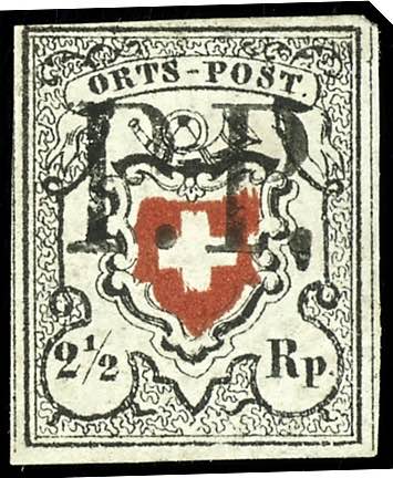 Schweiz 1850, 2 1/2 Rp. ... 