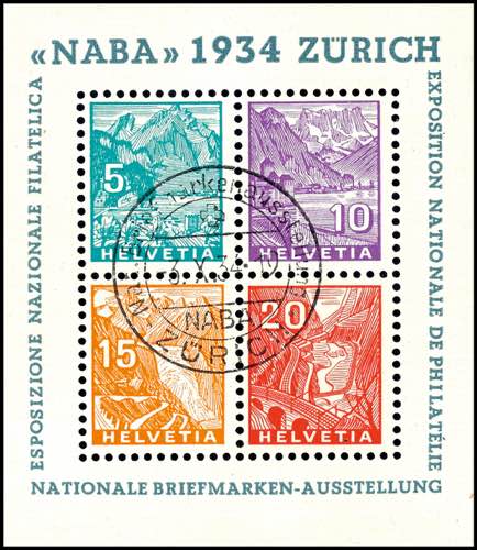 Schweiz 1934, Blockausgabe ... 
