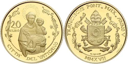 Vatikanstaat 20 Euro, Gold, 2017, ... 