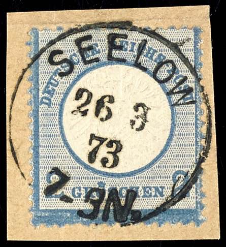 Deutsches Reich 2 Gr. blau, ... 