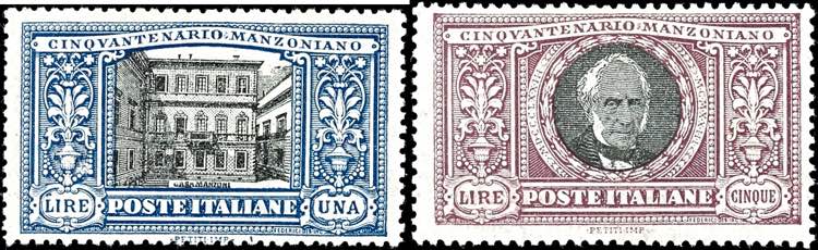 Italien 1923, 10 C. - 5 L. ... 