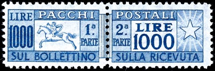 Italien Paketmarken 1954, 1000 L. ... 