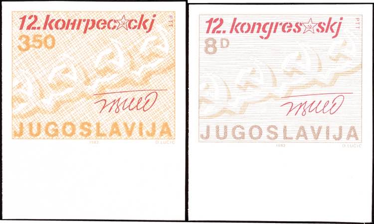 Jugoslawien 3,50 u. 8 Din. ... 