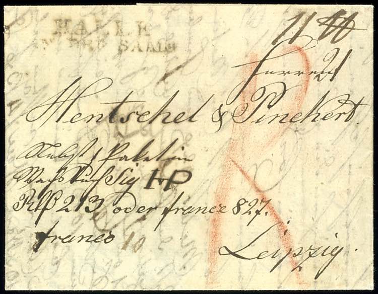 Preußen Vorphilatelie 1811, HALLE ... 