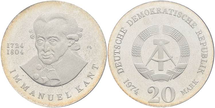 Münzen DDR 20 Mark, 1974, ... 