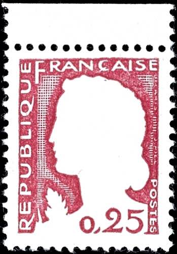 Frankreich 1960, 0,25 Fr. Marianne ... 