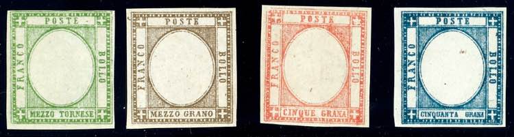 Neapel 1851, vier verschiedene ... 