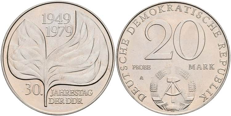 Münzen DDR 20 Mark, 1979, ... 