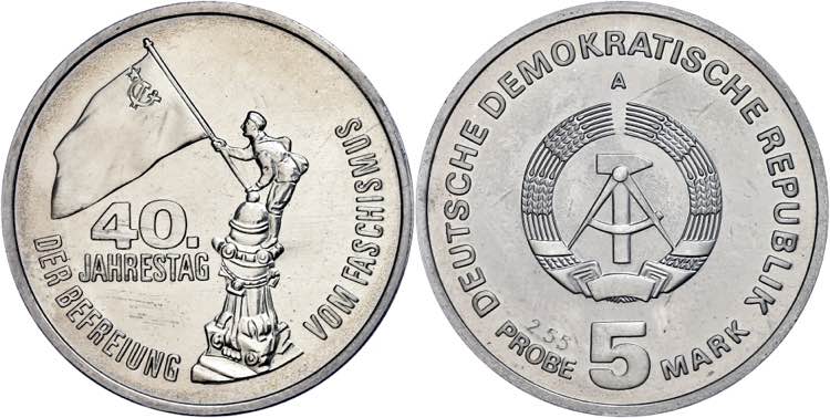Münzen DDR 5 Mark, o.J. (1985), ... 