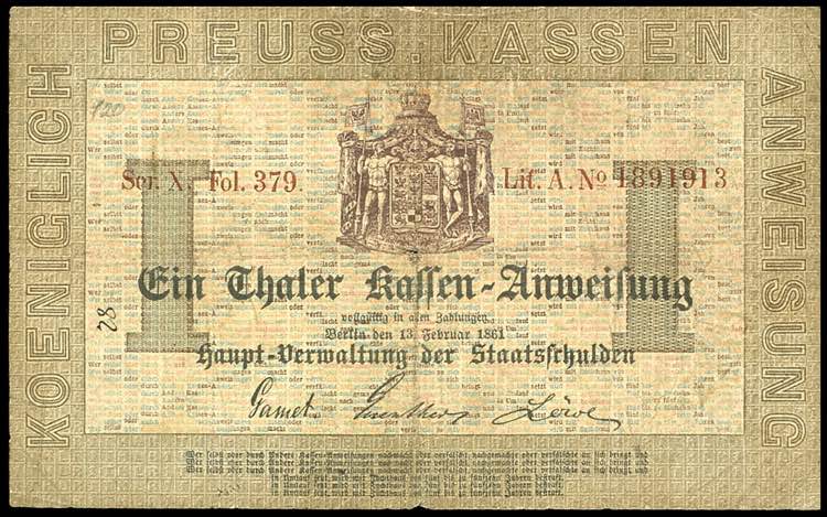 Banknoten Altdeutsche Staaten ... 