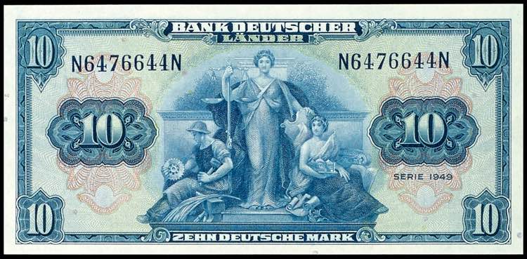 Geldscheine Bank deutscher Länder ... 