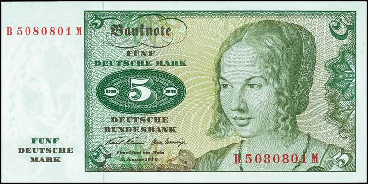 Geldscheine Deutsche Bundesbank 5 ... 