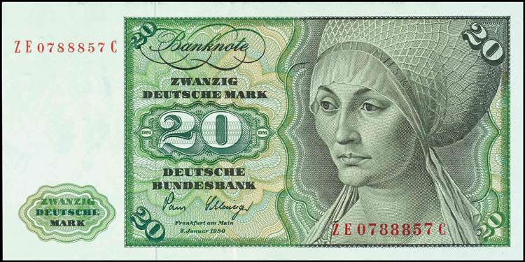 Geldscheine Deutsche Bundesbank 20 ... 