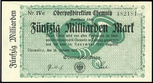 Emergency Notes Chemnitz (Saxony), ... 