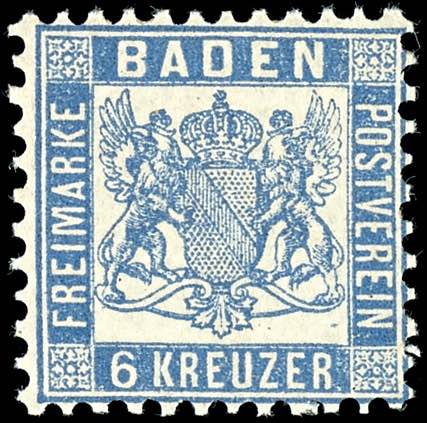 Baden 6 Kr. Wappen ... 