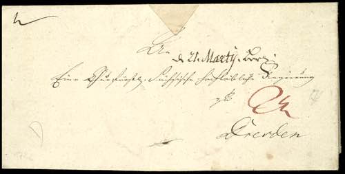 Prussia - Pre-stamp Mail 1782, ... 