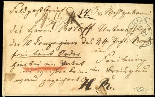 Prussia - Pre-stamp Mail 1838, ... 
