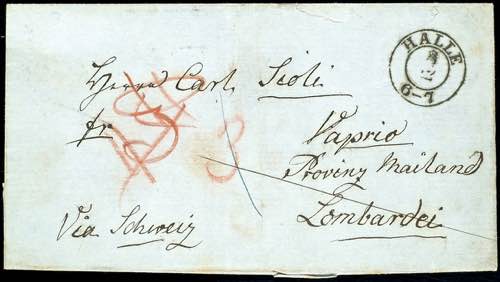 Prussia - Pre-stamp Mail 1860, ... 