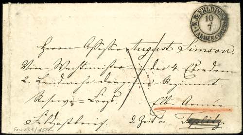 Prussia - Pre-stamp Mail 1866, ... 