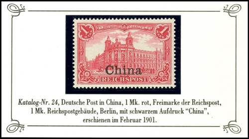 China 1 Mark Reichspost with black ... 