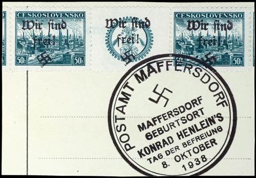 Maffersdorf 50 H. Postal stamp ... 
