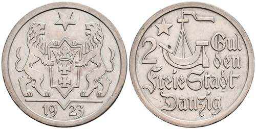 Coins German Areas Gdansk, 2 ... 