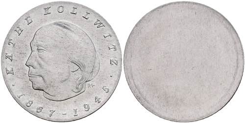 Münzen DDR 10 Mark, 1967, Käthe ... 