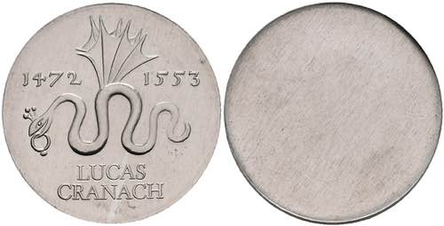 GDR 20 Mark, 1972, Lucas Cranach, ... 