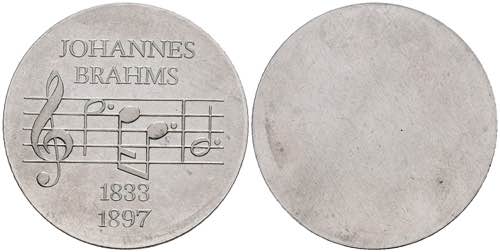 GDR 5 Mark, 1972, Johannes Brahms, ... 