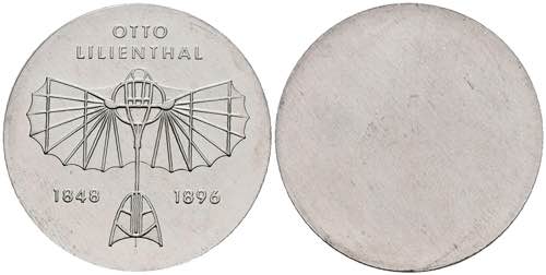 GDR 5 Mark, 1973, Otto Lilienthal, ... 