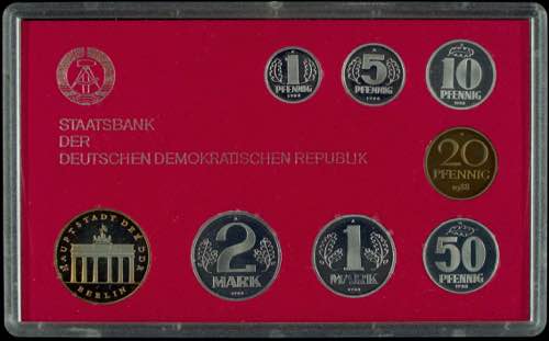 DDR Kursmünzensätze 1 Pfennig ... 