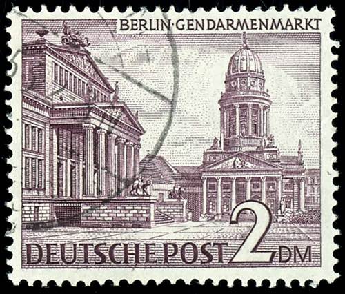 Berlin 2 Mk. Buildings, watermark ... 