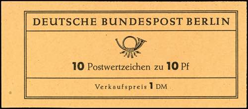 Stamp Booklet Berlin 1962, stamp ... 