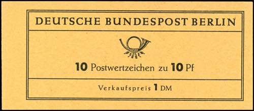 Stamp Booklet Berlin 1962, stamp ... 