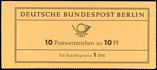 Stamp Booklet Berlin Duerer 1962, ... 