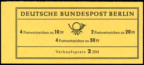 Stamp Booklet Berlin Brandenburg ... 