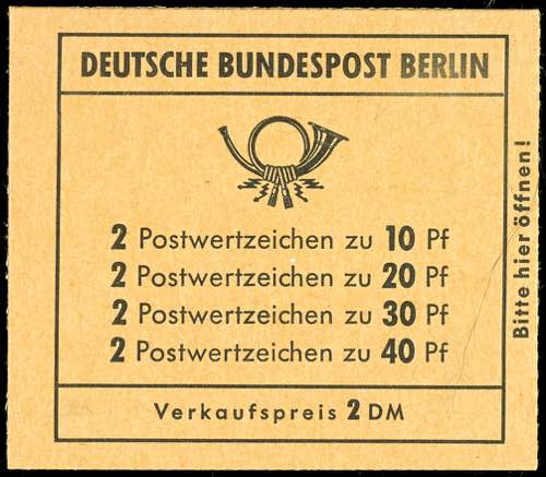 Stamp Booklet Berlin Prevention of ... 
