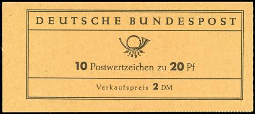Stamp booklet Bach 1963, Hbl. ... 