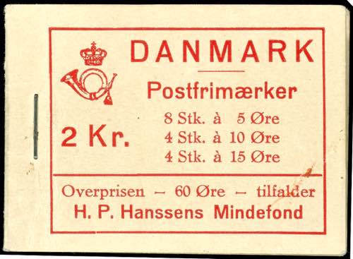 Stamp Booklet Denmark 1937, stamp ... 