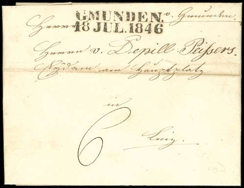 Austria - Pre-stamp Mail \GMUNDEN ... 