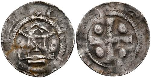 Coins Penny (1, 17 g), Otto II., ... 