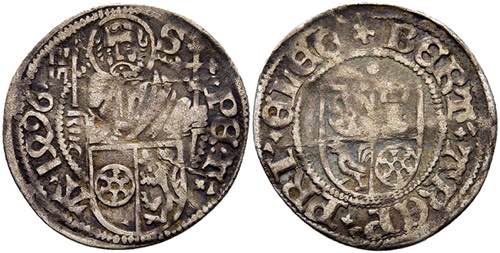 Coins Shilling, 1496, Berthold ... 