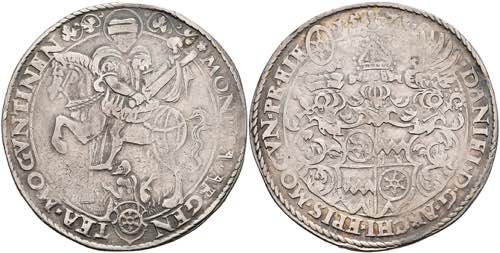 Coins Thaler, 1571, dan Brendel ... 