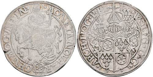 Münzen Taler, 1593, Wolfgang von ... 