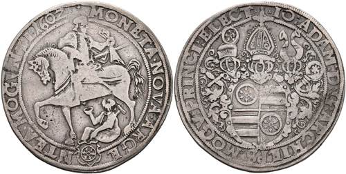 Coins Thaler, 1602, Johann Adam ... 