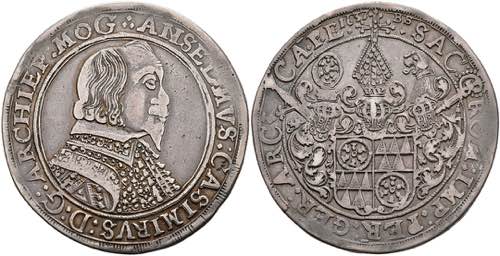 Coins 1 / 2 thaler, 1637, Anselm ... 